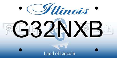 G32NXB Illinois License Plate