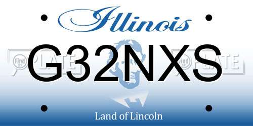 G32NXS Illinois License Plate
