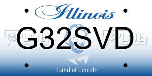 G32SVD Illinois License Plate