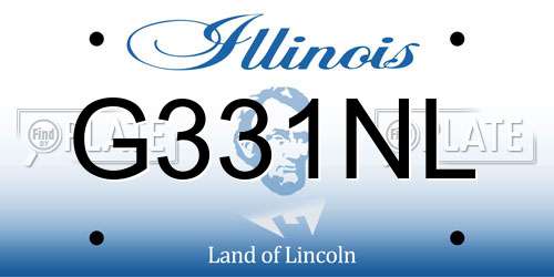 G331NL Illinois License Plate