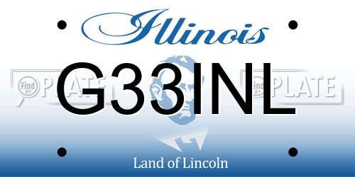 G33INL Illinois License Plate