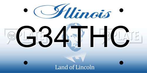 G34THC Illinois License Plate