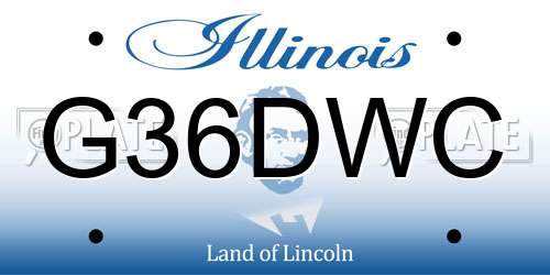 G36DWC Illinois License Plate