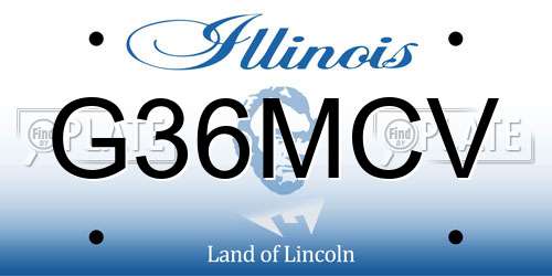 G36MCV Illinois License Plate