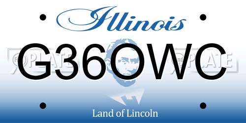 G36OWC Illinois License Plate