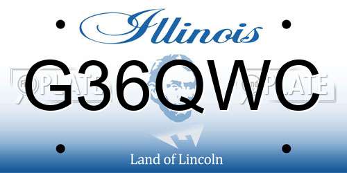 G36QWC Illinois License Plate