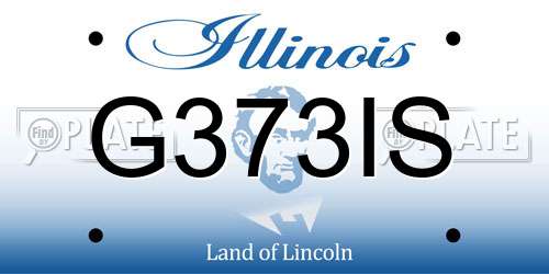G373IS Illinois License Plate