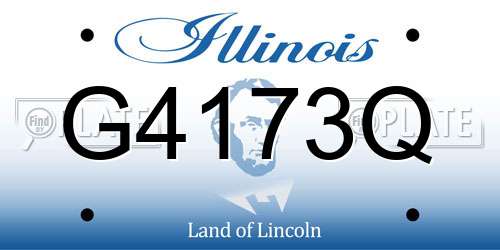 G4173Q Illinois License Plate
