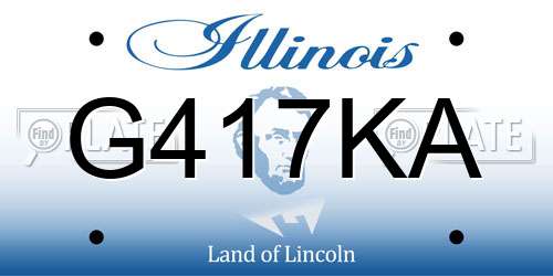 G417KA Illinois License Plate