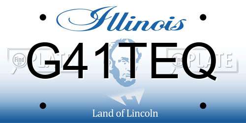 G41TEQ Illinois License Plate