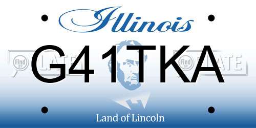 G41TKA Illinois License Plate