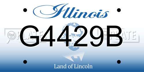 G4429B Illinois License Plate