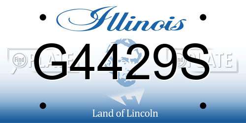 G4429S Illinois License Plate