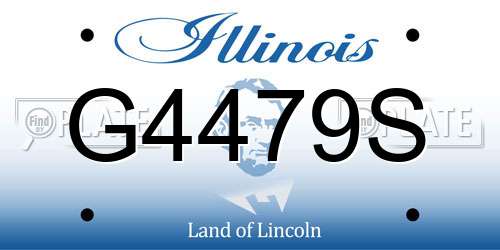G4479S Illinois License Plate