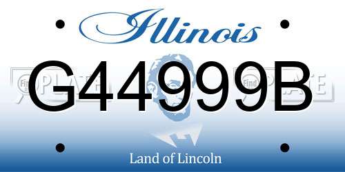 G44999B Illinois License Plate