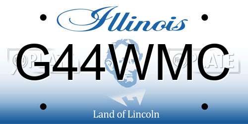 G44WMC Illinois License Plate