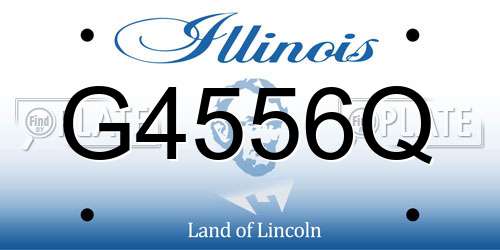 G4556Q Illinois License Plate