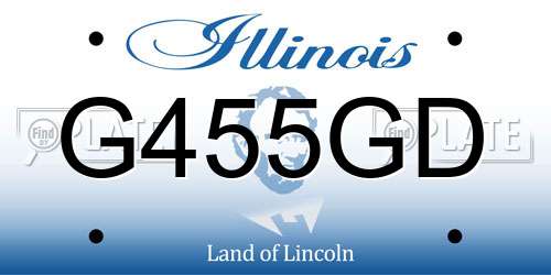 G455GD Illinois License Plate