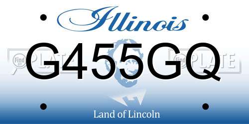 G455GQ Illinois License Plate