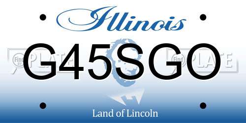 G45SGO Illinois License Plate