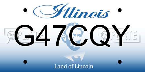 G47CQY Illinois License Plate