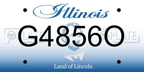 G4856O Illinois License Plate