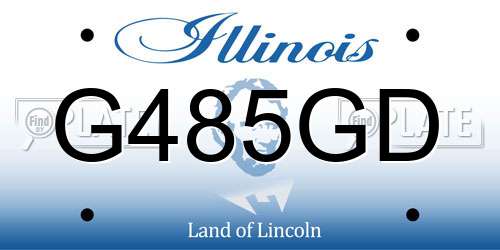 G485GD Illinois License Plate
