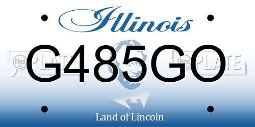 G485GO Illinois License Plate