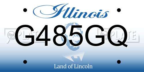 G485GQ Illinois License Plate