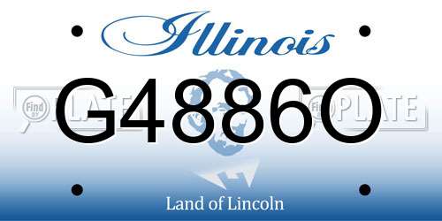 G4886O Illinois License Plate