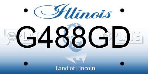 G488GD Illinois License Plate