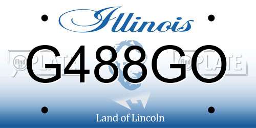 G488GO Illinois License Plate