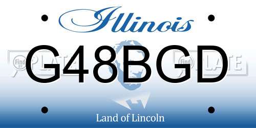 G48BGD Illinois License Plate