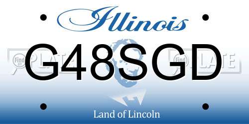 G48SGD Illinois License Plate