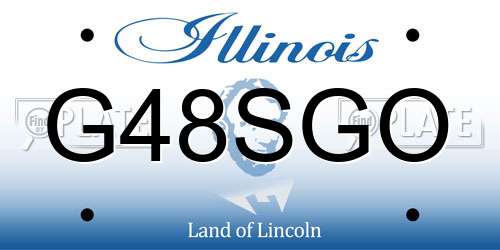 G48SGO Illinois License Plate