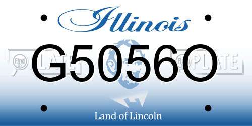 G5056O Illinois License Plate