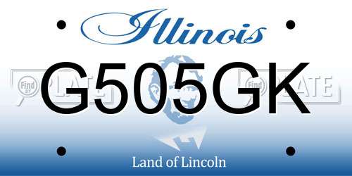 G505GK Illinois License Plate