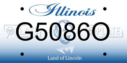 G5086O Illinois License Plate