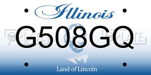 G508GQ Illinois License Plate