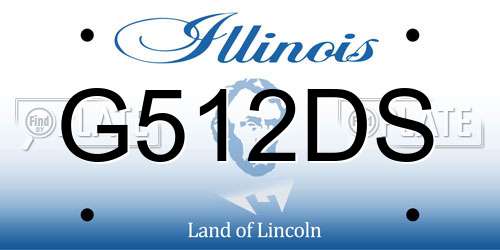 G512DS Illinois License Plate