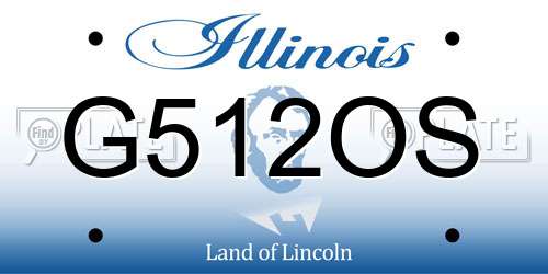 G512OS Illinois License Plate