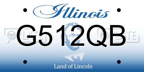 G512QB Illinois License Plate