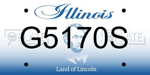 G5170S Illinois License Plate