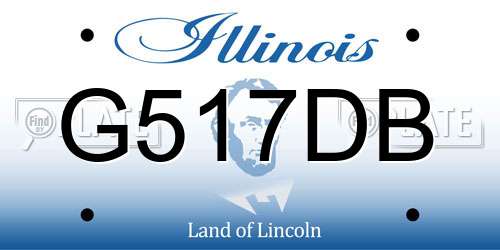 G517DB Illinois License Plate