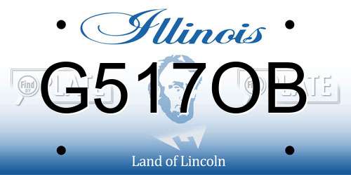 G517OB Illinois License Plate