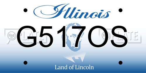 G517OS Illinois License Plate