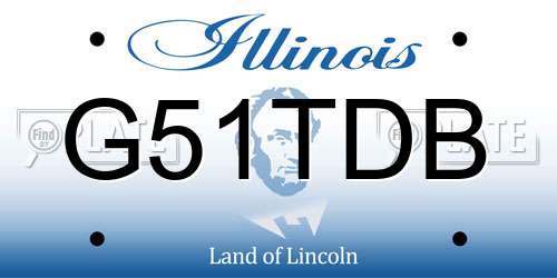 G51TDB Illinois License Plate
