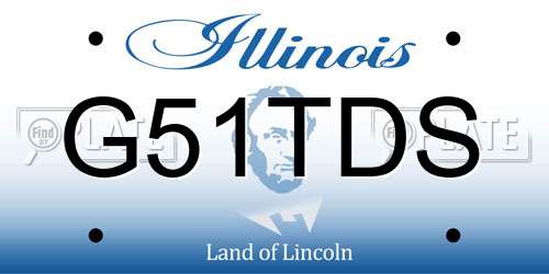 G51TDS Illinois License Plate