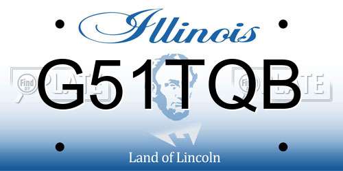 G51TQB Illinois License Plate