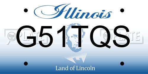 G51TQS Illinois License Plate